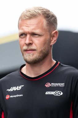 Zandvoort, Hollanda. 22-25 Ağustos 2024. Formula 1 Heineken Hollanda Grand Prix 'si. Perşembe, şoförler geliyor. Kevin MAGNUSSEN, DEN, MoneyGram Haas F1 Ekibi.