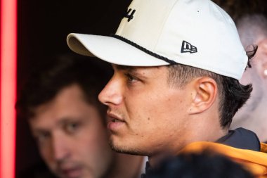 Zandvoort, Hollanda. 22-25 Ağustos 2024. Formula 1 Heineken Hollanda Grand Prix 'si. Perşembe, şoförler geliyor. Lando NORRRIS, GBR, McLaren F1 Takımı.