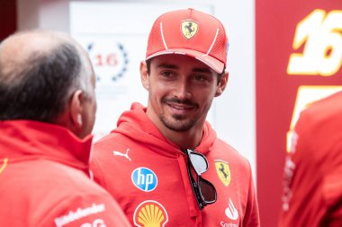 Zandvoort, Hollanda. 22-25 Ağustos 2024. Formula 1 Heineken Hollanda Grand Prix 'si. Perşembe, şoförler geliyor. Charles LECLERC, MCO, Scuderia Ferrari Takımı.