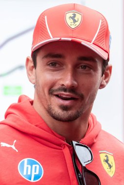 Zandvoort, Hollanda. 22-25 Ağustos 2024. Formula 1 Heineken Hollanda Grand Prix 'si. Perşembe, şoförler geliyor. Charles LECLERC, MCO, Scuderia Ferrari Takımı.