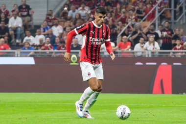 Milan, İtalya, Giuseppe Meazza Stadyumu. 17 Ağustos 2024. İtalyan Serisi A Futbol Şampiyonası. Milan, Torino FC 'ye karşı, 2-2. Morara, Milan.