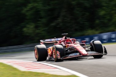 Budapeşte, Macaristan. Macar Pisti. 21 Temmuz 2024. Formula 1 Dünya Şampiyonu. Macaristan Grand Prix 'si. Yarış. # 16, Charles LECLERC, MCO, Scuderia Ferrari Takımı, SF24, 4. sıra.