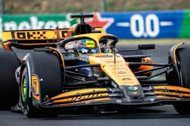 Budapeşte, Macaristan. Macar Pisti. 21 Temmuz 2024. Formula 1 Dünya Şampiyonu. Macaristan Grand Prix 'si. Yarış. # 81, Oscar PIASTRI, AUS, McLaren F1 Team, MCL38, Mercedes motoru, yarışı kazanan.