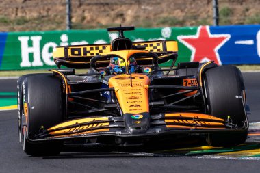 Budapeşte, Macaristan. Macar Pisti. 21 Temmuz 2024. Formula 1 Dünya Şampiyonu. Macaristan Grand Prix 'si. Yarış. # 81, Oscar PIASTRI, AUS, McLaren F1 Team, MCL38, Mercedes motoru, yarışı kazanan.