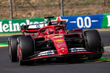Budapeşte, Macaristan. Macar Pisti. 21 Temmuz 2024. Formula 1 Dünya Şampiyonu. Macaristan Grand Prix 'si. Yarış. # 16, Charles LECLERC, MCO, Scuderia Ferrari Takımı, SF24, 4. sıra.