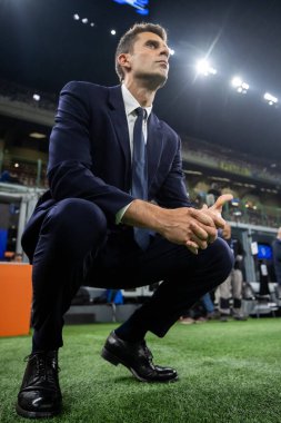 Milan, İtalya. Giuseppe Meazza Stadyumu, San Siro. 27 Ekim 2024. İtalyan EniLive Futbol Şampiyonası 2024-25. Inter ve Juventus. Juan Cabal, Juventus.