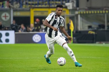 Milan, İtalya. Giuseppe Meazza Stadyumu, San Siro. 27 Ekim 2024. İtalyan EniLive Futbol Şampiyonası 2024-25. Inter ve Juventus. Juan Cabal, Juventus.