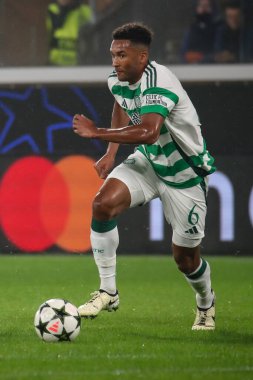 Bergamo, İtalya. 23 Ekim 2024. UEFA Şampiyonlar Ligi. Atalanta BC, Celtic FC 'ye karşı. Auston Güvenilir, Kelt.