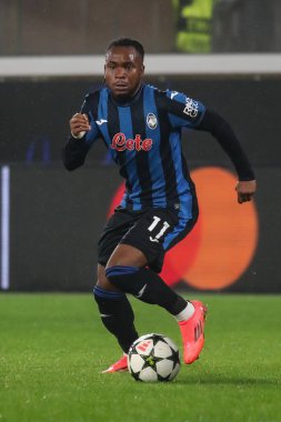 Bergamo, İtalya. 23 Ekim 2024. UEFA Şampiyonlar Ligi. Atalanta BC, Celtic FC 'ye karşı. Ademola Lookman, Atalanta.