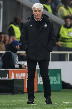 Bergamo, İtalya. 23 Ekim 2024. UEFA Şampiyonlar Ligi. Atalanta BC, Celtic FC 'ye karşı 0-0. Gian Piero Gasperini, koç Atalanta.
