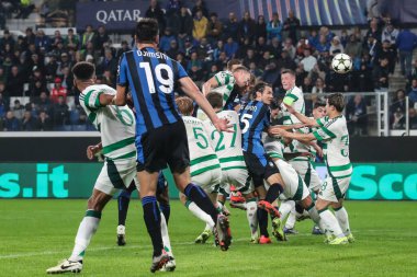 Bergamo, İtalya. 23 Ekim 2024. UEFA Şampiyonlar Ligi. Atalanta BC Celtic FC 'ye karşı 0-0.