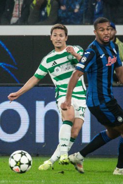 Bergamo, İtalya. 23 Ekim 2024. UEFA Şampiyonlar Ligi. Atalanta BC, Celtic FC 'ye karşı 0-0. Daizen Maeda, Atalanta.