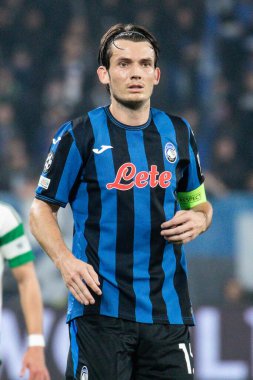 Bergamo, İtalya. 23 Ekim 2024. UEFA Şampiyonlar Ligi. Atalanta BC, Celtic FC 'ye karşı 0-0. Marten De Roon, Atalanta.