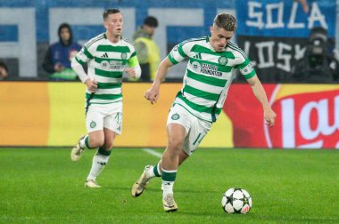 Bergamo, İtalya. 23 Ekim 2024. UEFA Şampiyonlar Ligi. Atalanta BC, Celtic FC 'ye karşı 0-0. Luke McCowan, Kelt.