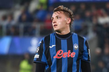 Bergamo, İtalya. 23 Ekim 2024. UEFA Şampiyonlar Ligi. Atalanta BC, Celtic FC 'ye karşı 0-0. Mateo Retegui, Atalanta.