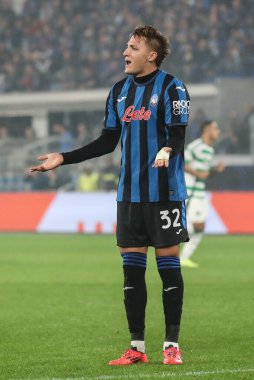 Bergamo, İtalya. 23 Ekim 2024. UEFA Şampiyonlar Ligi. Atalanta BC, Celtic FC 'ye karşı. Mateo Retegui, Atalanta.