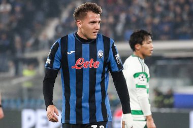 Bergamo, İtalya. 23 Ekim 2024. UEFA Şampiyonlar Ligi. Atalanta BC, Celtic FC 'ye karşı. Mateo Retegui, Atalanta.
