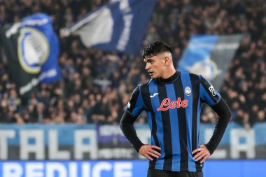 Bergamo, İtalya. 23 Ekim 2024. UEFA Şampiyonlar Ligi. Atalanta BC, Celtic FC 'ye karşı 0-0. Raoul Bellanova, Atalanta.