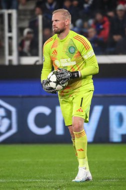 Bergamo, İtalya. 23 Ekim 2024. UEFA Şampiyonlar Ligi. Atalanta BC, Celtic FC 'ye karşı 0-0. Kasper Schmeichel, kaleci Kelt.
