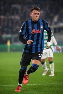 Bergamo, İtalya. 23 Ekim 2024. UEFA Şampiyonlar Ligi. Atalanta BC, Celtic FC 'ye karşı. Mateo Retegui, Atalanta.
