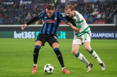 Bergamo, İtalya. 23 Ekim 2024. UEFA Şampiyonlar Ligi. Atalanta BC, Celtic FC 'ye karşı. Mateo Retegui, Atalanta.