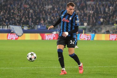 Bergamo, İtalya. 23 Ekim 2024. UEFA Şampiyonlar Ligi. Atalanta BC, Celtic FC 'ye karşı. Mateo Retegui, Atalanta 'nın Denemesi.