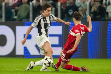 Torino, İtalya. 22 Ekim 2024. UEFa Şampiyonlar Ligi 2024-25. Juventus, VFB Stuttgart 'a karşı. Kenan Yıldız, Juventus.