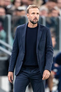 Torino, İtalya. 22 Ekim 2024. UEFa Şampiyonlar Ligi 2024-25. Juventus, VfB Stuttgart 'a karşı 0-1. Sebastian Hoeness, Koç Stuttgart.