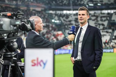 Torino, İtalya. 22 Ekim 2024. UEFA Şampiyonlar Ligi 2024-25. Juventus, VfB Stuttgart 'a karşı 0-1. Thiago Motta, Koç Juventus..