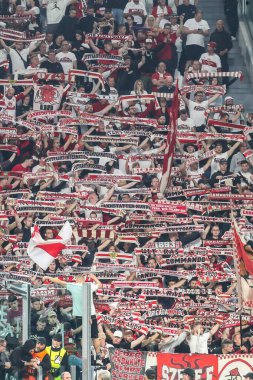Torino, İtalya. 22 Ekim 2024. UEFa Şampiyonlar Ligi 2024-25. Juventus, VfB Stuttgart 'a karşı 0-1. Stuttgart destekçileri.