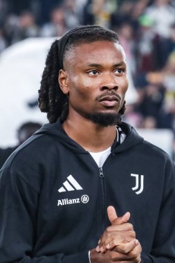 Torino, İtalya. 22 Ekim 2024. UEFa Şampiyonlar Ligi 2024-25. Juventus, VfB Stuttgart 'a karşı 0-1. Khephren Thuram, Juventus.