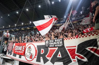 Torino, İtalya. 22 Ekim 2024. UEFa Şampiyonlar Ligi 2024-25. Juventus, VfB Stuttgart 'a karşı 0-1. Stuttgart destekçileri.