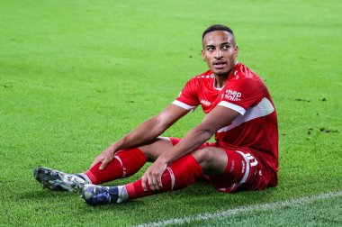 Torino, İtalya. 22 Ekim 2024. UEFa Şampiyonlar Ligi 2024-25. Juventus, VfB Stuttgart 'a karşı 0-1. Jamie Leweling, Stuttgart.