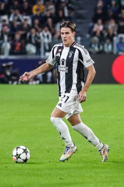 Torino, İtalya. 22 Ekim 2024. UEFa Şampiyonlar Ligi 2024-25. Juventus, VfB Stuttgart 'a karşı 0-1. Nicolo Fagioli, Juventus.