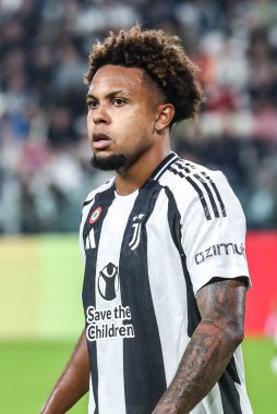 Torino, İtalya. 22 Ekim 2024. UEFa Şampiyonlar Ligi 2024-25. Juventus, VfB Stuttgart 'a karşı 0-1. Weston Mckennie, Juventus.