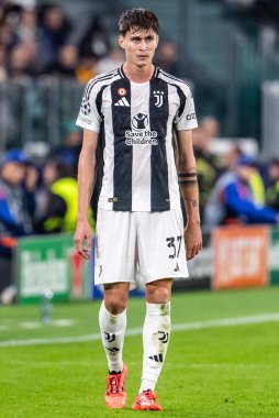 Torino, İtalya. 22 Ekim 2024. UEFa Şampiyonlar Ligi 2024-25. Juventus, VfB Stuttgart 'a karşı 0-1. Nicolo Fagioli, Juventus.