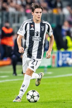 Torino, İtalya. 22 Ekim 2024. UEFa Şampiyonlar Ligi 2024-25. Juventus, VfB Stuttgart 'a karşı 0-1. Nicolo Fagioli, Juventus.