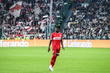 Torino, İtalya. 22 Ekim 2024. UEFa Şampiyonlar Ligi 2024-25. Juventus, VfB Stuttgart 'a karşı 0-1. El Bilal Toure, Stuttgart.