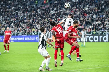 Torino, İtalya. 22 Ekim 2024. UEFa Şampiyonlar Ligi 2024-25. Juventus, VfB Stuttgart 'a karşı 0-1. Mattia Perin, kaleci Juventus..