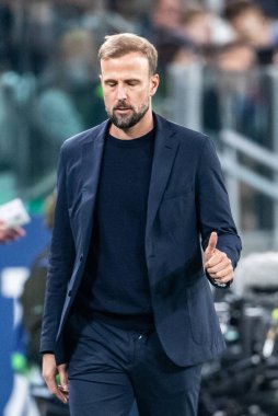 Torino, İtalya. 22 Ekim 2024. UEFa Şampiyonlar Ligi 2024-25. Juventus, VfB Stuttgart 'a karşı 0-1. Sebastian Hoeness, Koç Stuttgart.