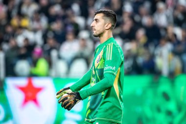 Torino, İtalya. 22 Ekim 2024. UEFa Şampiyonlar Ligi 2024-25. Juventus, VfB Stuttgart 'a karşı 0-1. Mattia Perin, kaleci Juventus..