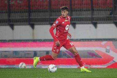 Monza, İtalya. 02-11-2024. U-Power Stadyumu. İtalyan Serisi A futbol şampiyonası 2024-25. Monza Milan 'a karşı 0-1. Daniel Maldini, Monza.