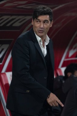 Monza, İtalya. 02-11-2024. U-Power Stadyumu. İtalyan Serisi A futbol şampiyonası 2024-25. Monza Milan 'a karşı 0-1. Paulo Fonseca, koç Milan..