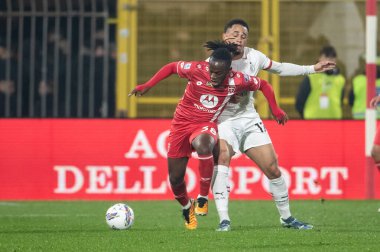 Monza, İtalya. 02-11-2024. U-Power Stadyumu. İtalyan Serisi A futbol şampiyonası 2024-25. Monza Milan 'a karşı 0-1. Samuel Bondo, Monza.
