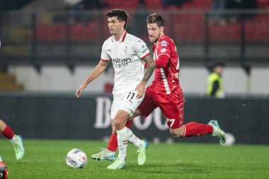 Monza, İtalya. 02-11-2024. U-Power Stadyumu. İtalyan Serisi A futbol şampiyonası 2024-25. Monza Milan 'a karşı 0-1. Christian Pulisiç, Milan.