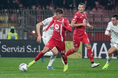 Monza, İtalya. 02-11-2024. U-Power Stadyumu. İtalyan Serisi A futbol şampiyonası 2024-25. Monza Milan 'a karşı 0-1. Daniel Maldini, Monza.