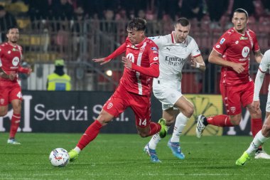 Monza, İtalya. 02-11-2024. U-Power Stadyumu. İtalyan Serisi A futbol şampiyonası 2024-25. Monza Milan 'a karşı 0-1. Daniel Maldini, Monza.