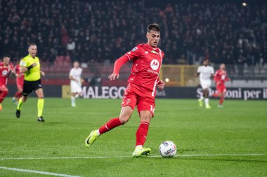 Monza, İtalya. 02-11-2024. U-Power Stadyumu. İtalyan Serisi A futbol şampiyonası 2024-25. Monza Milan 'a karşı 0-1. Daniel Maldini, Monza.
