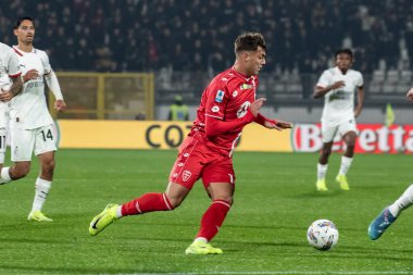 Monza, İtalya. 02-11-2024. U-Power Stadyumu. İtalyan Serisi A futbol şampiyonası 2024-25. Monza Milan 'a karşı 0-1. Daniel Maldini, Monza.
