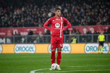 Monza, İtalya. 02-11-2024. U-Power Stadyumu. İtalyan Serisi A futbol şampiyonası 2024-25. Monza Milan 'a karşı 0-1. Daniel Maldini, Monza.